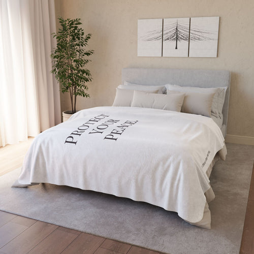 Protect Your Peace Sherpa Blanket