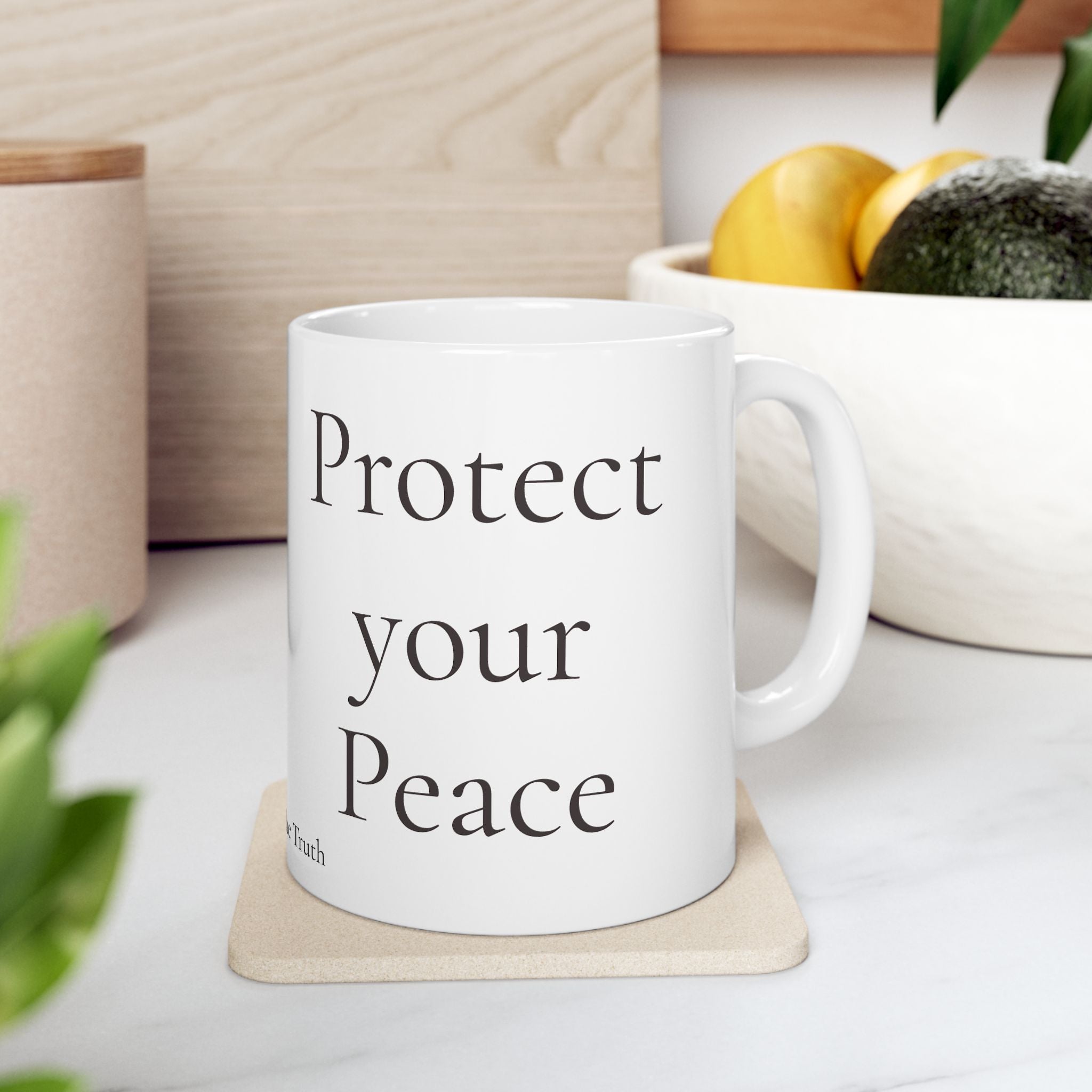 Protect Your Peace Ceramic Mug | TruthSpoken