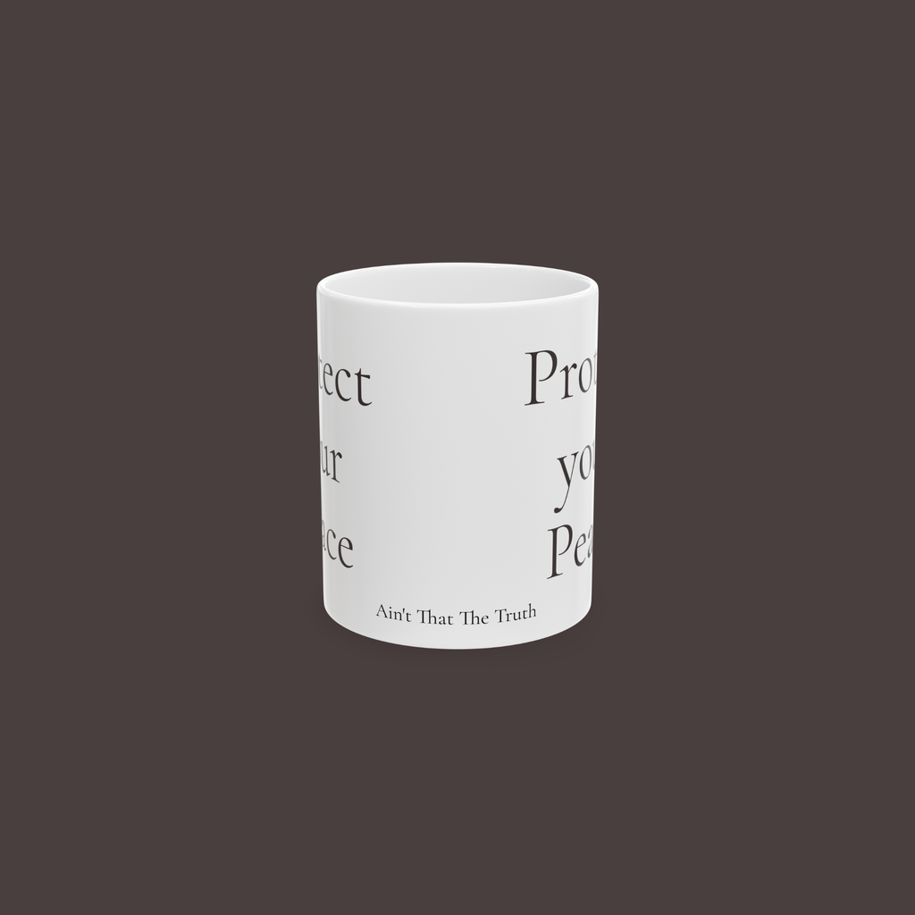 Protect Your Peace Ceramic Mug | TruthSpoken