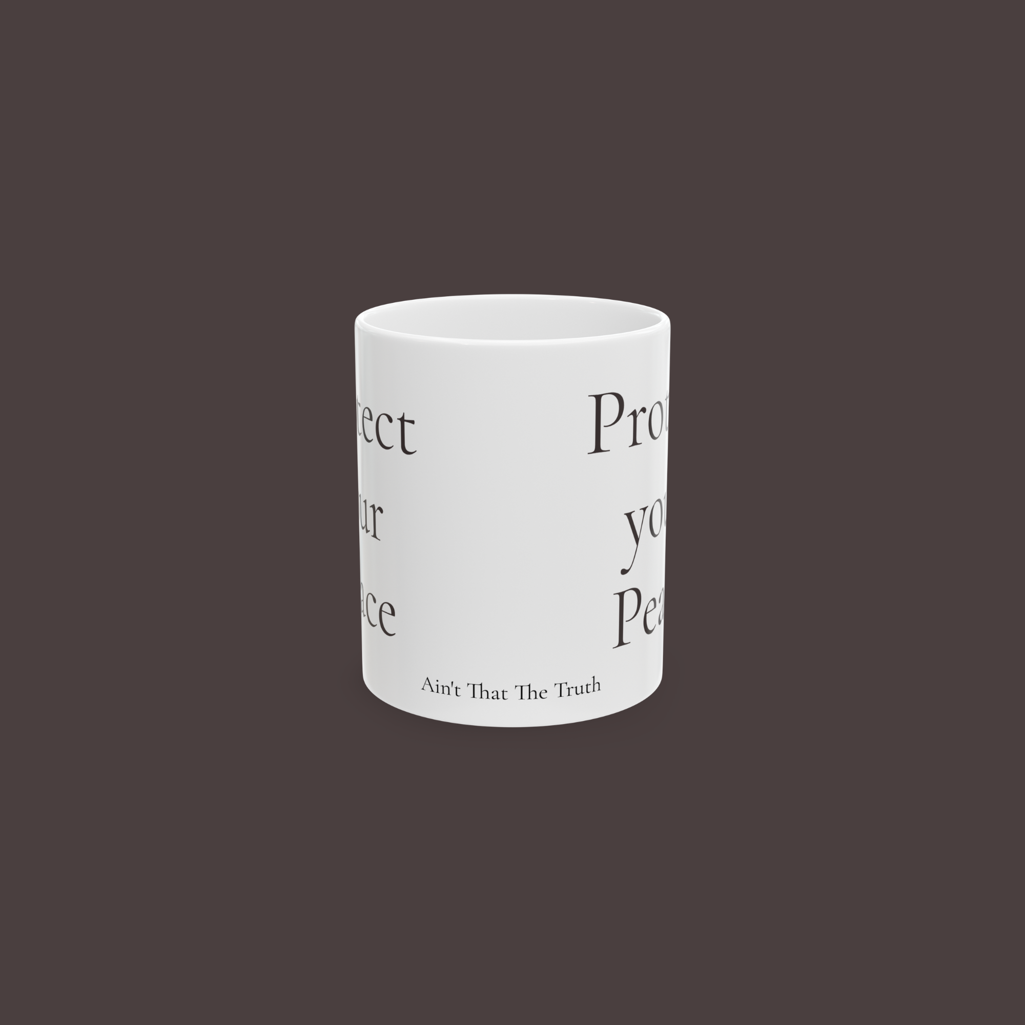 Protect Your Peace Ceramic Mug | TruthSpoken