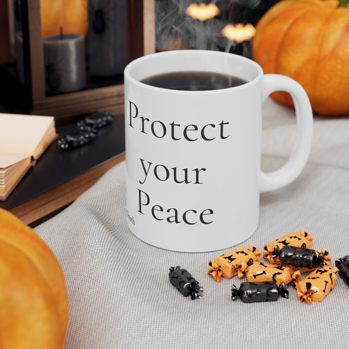 Protect Your Peace Ceramic Mug | TruthSpoken